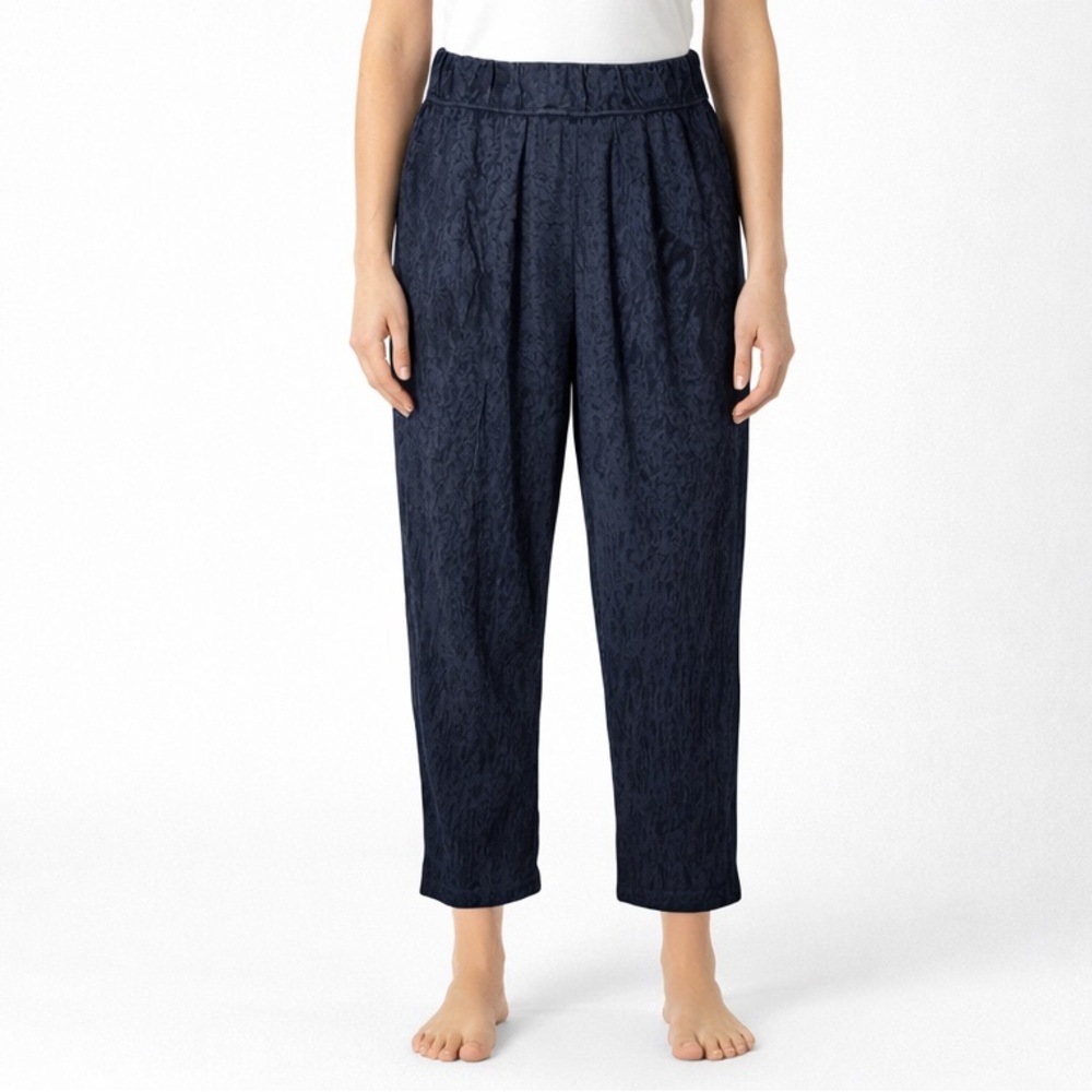 Raquel Allegra size 0 blue easy lounge cropped pants